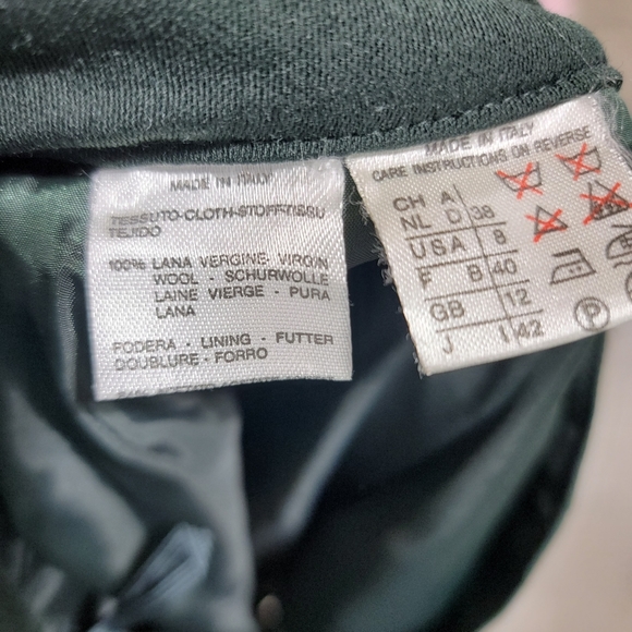 MaxMara Vintage Women's Suit Skirt Jacket Green - Picture 7 of 14